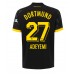 Borussia Dortmund Karim Adeyemi #27 Bortedrakt 2023-24 Korte ermer